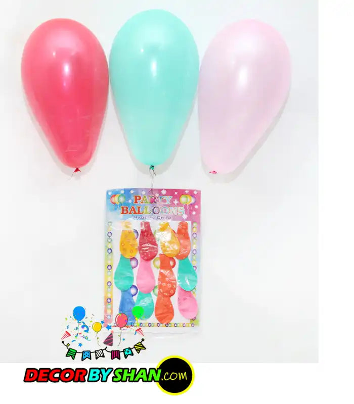 Balloons: Gol Balloon Small Card 12pcs Pack