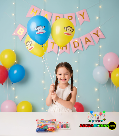 Balloons: Monkey Face Balloon 2.8g 100pcs Pack