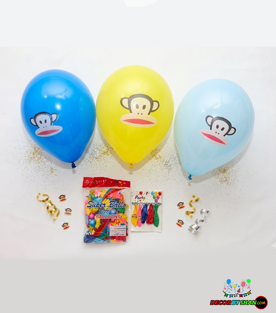 Balloons: Monkey Face Balloon 2.8g 100pcs Pack