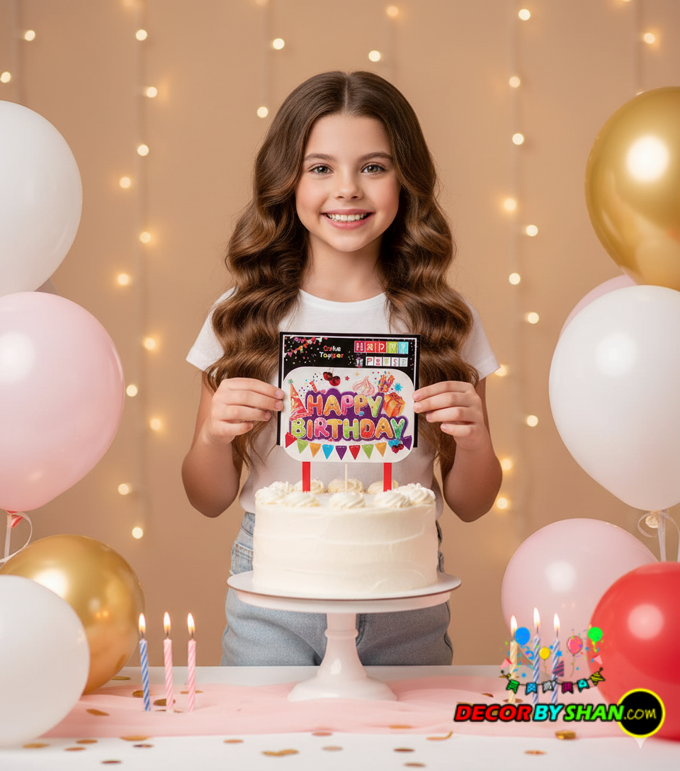 Happy Birthday Cake Topper
