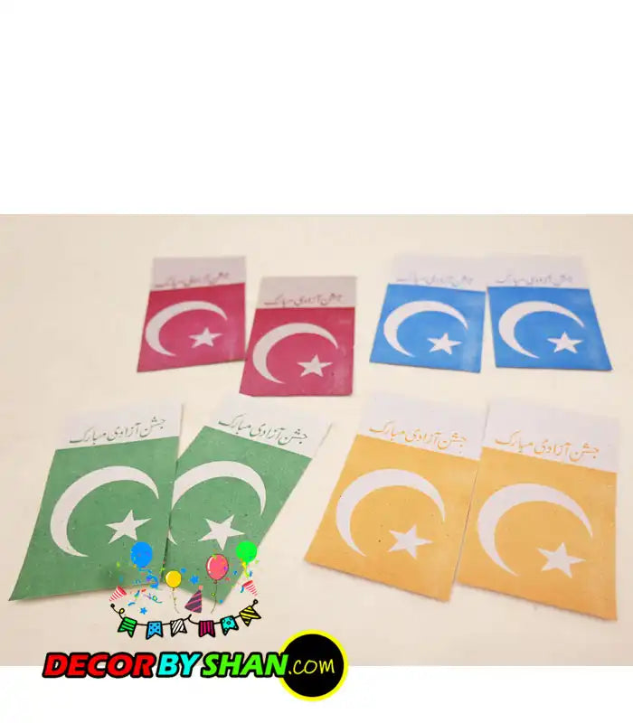 Independence Day Colorful Jhandi Bundle #56