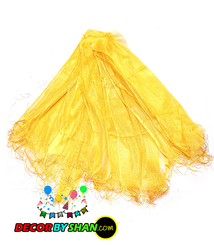 Peela Jali Mehndi Dopatta Big 1pcs Pack