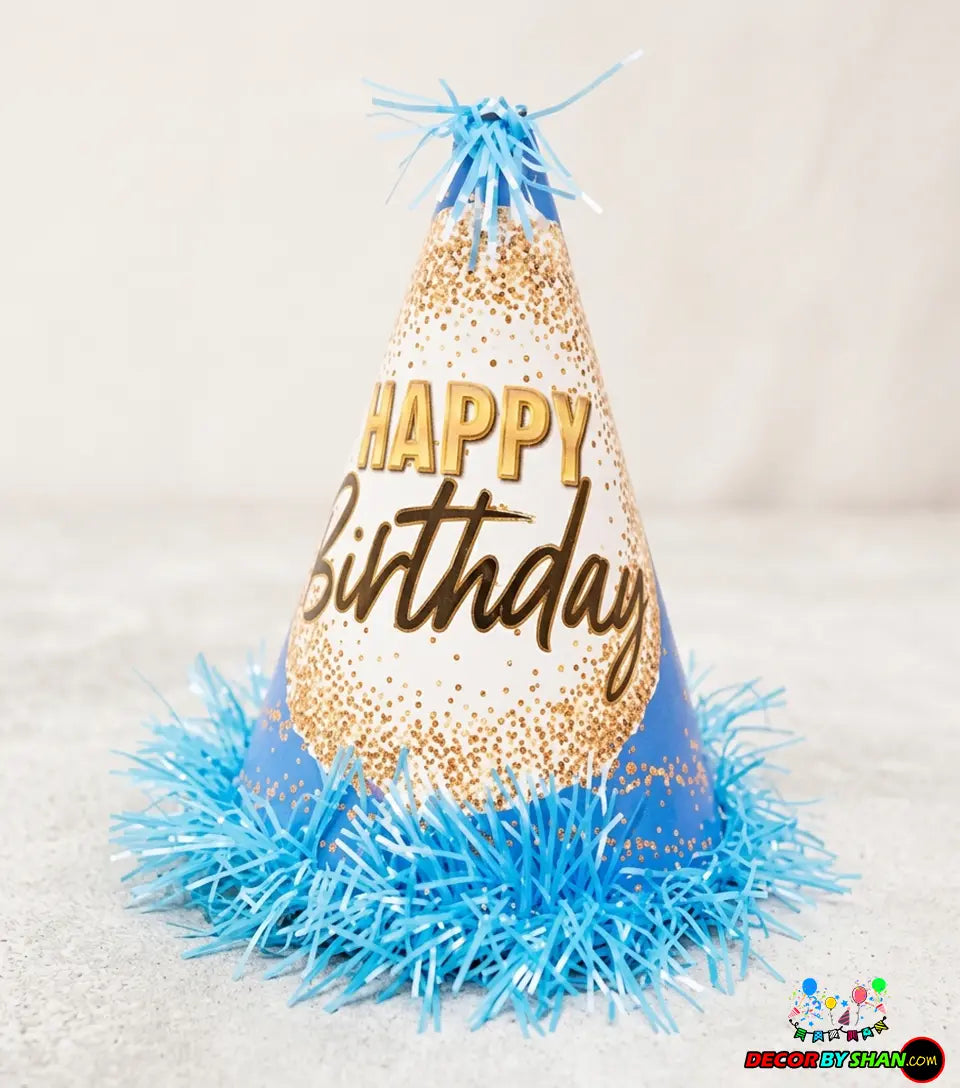 Happy Birthday Tie Lari Cap Medium