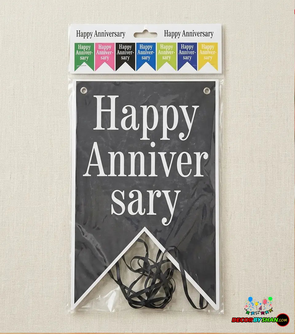 Happy Anniversary Letter Banners