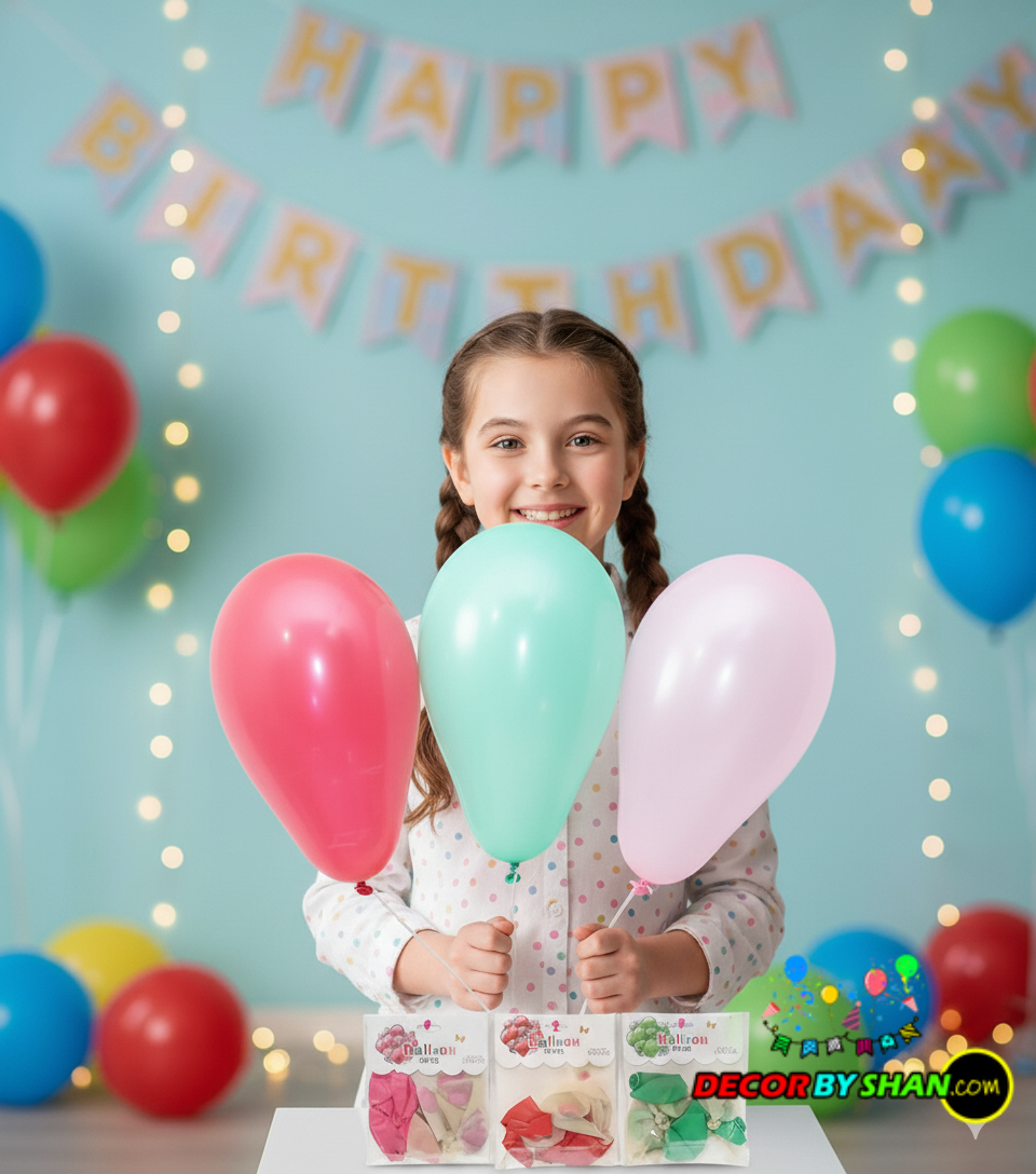 Balloons: Gol Balloon Small Card 12pcs Pack