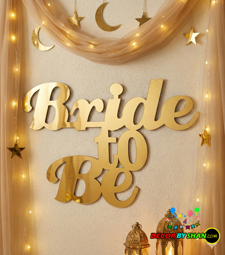 Bride To Be Stage Background Writing