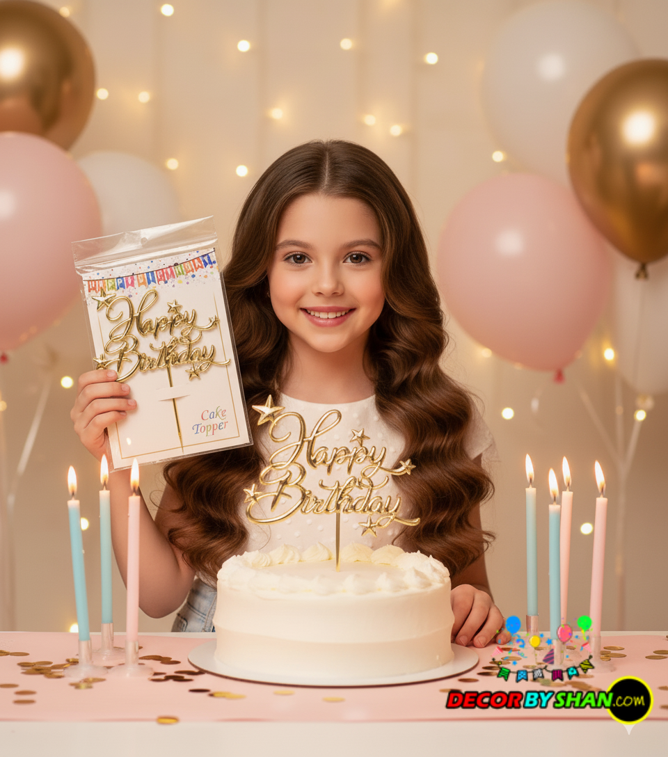 Happy Birthday Cake Topper