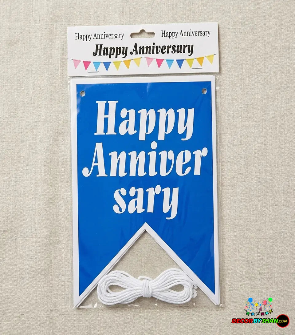 Happy Anniversary Letter Banners
