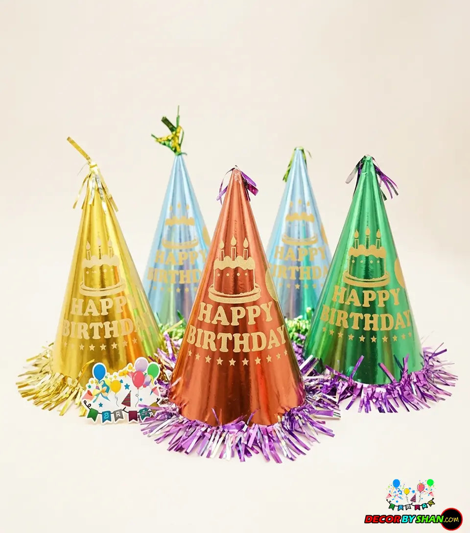 Happy Birthday Tie Lari Cap Medium