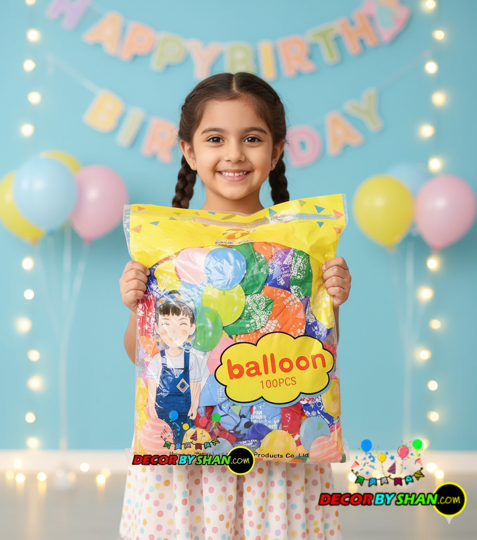 Balloons: R3Birthday Printed Balloons 100pcs\pack