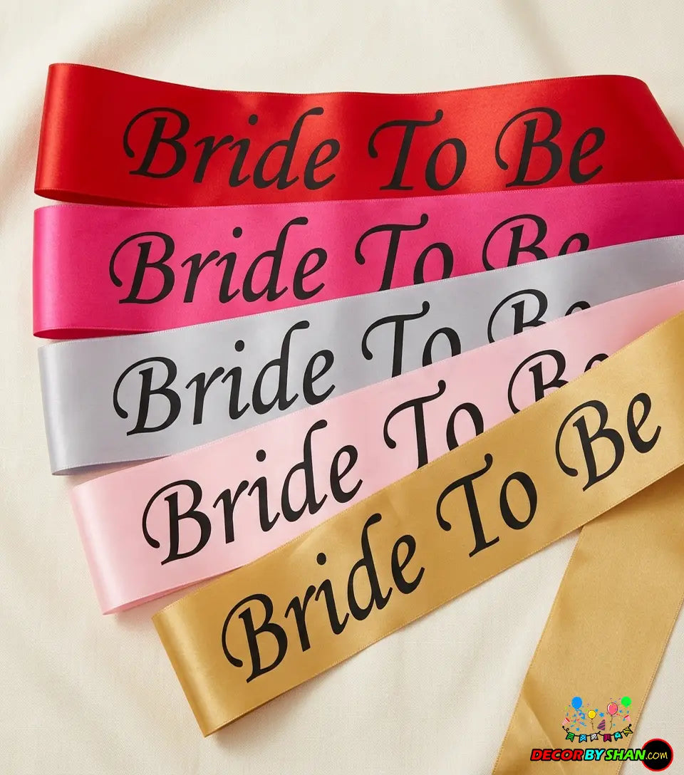 Bride To Be Sashes