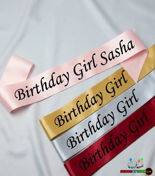 Birthday Girl Sashes