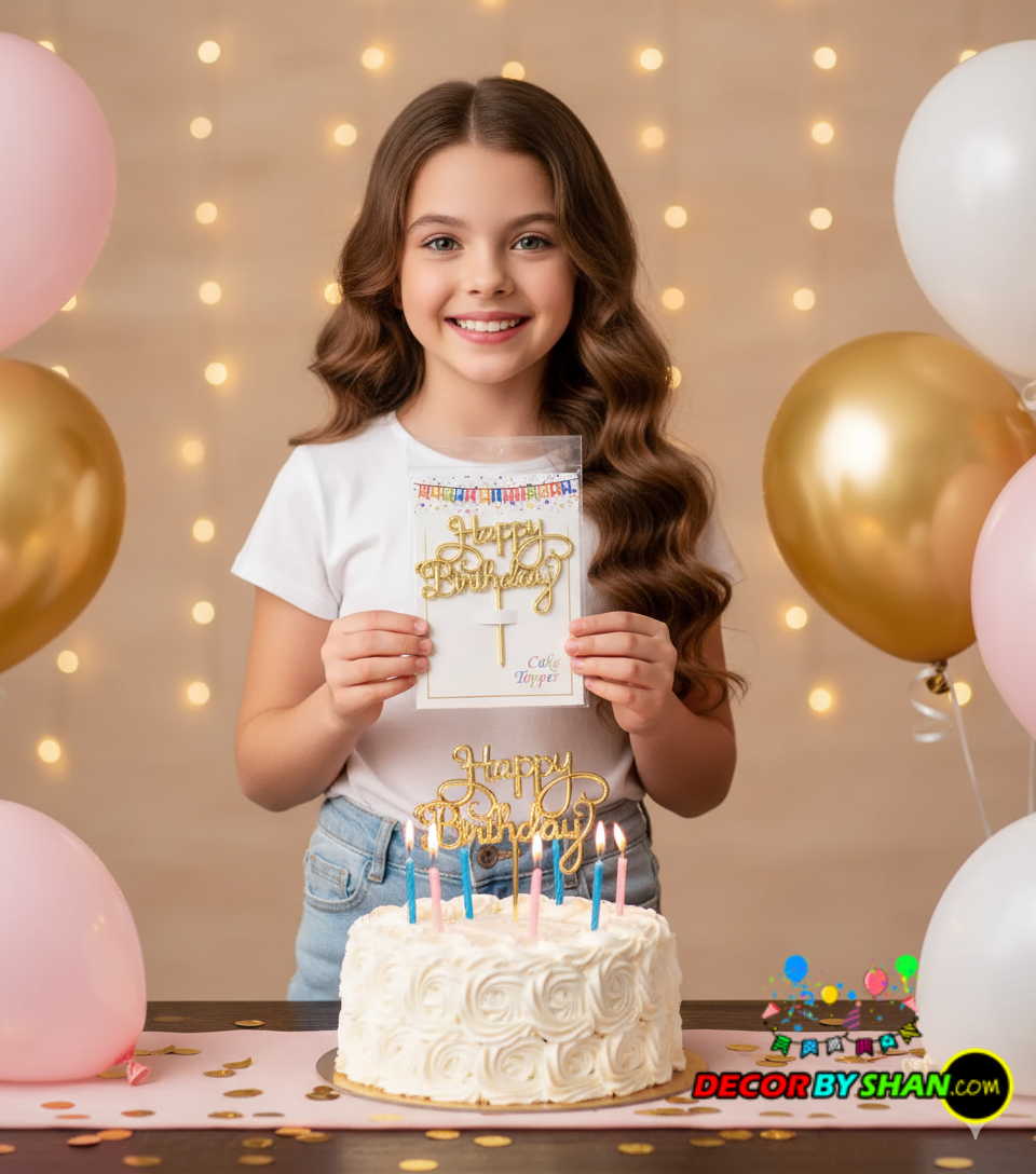 Happy Birthday Cake Topper