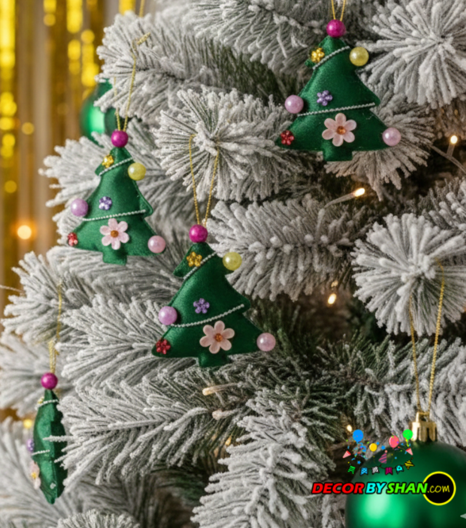 Christmas Hanging Tree Decor 6Pcs/Pack