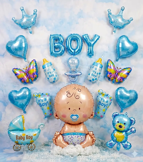 Boy, Girl Foil Balloons Theme Set