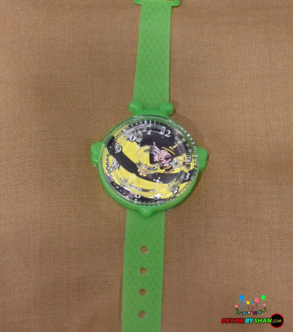 Kids' Fun Bumblebee Wristwatch – Vibrant Green Strap & Playful Design