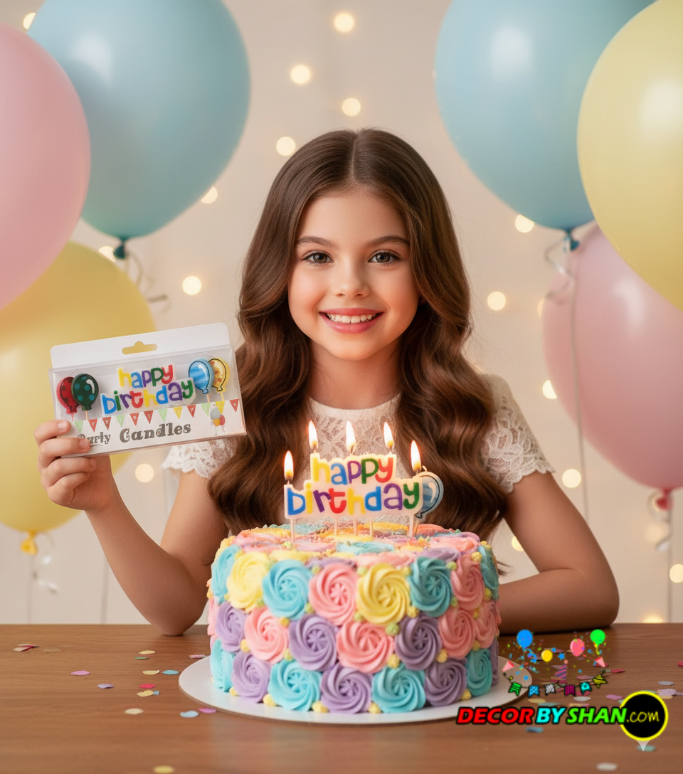 Hb Tinka Candles Baloon Design