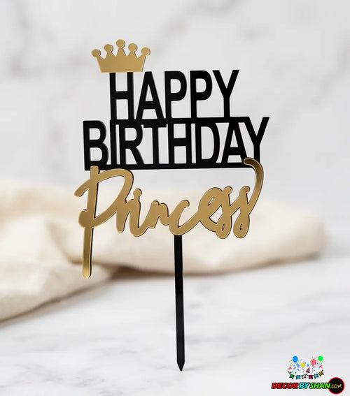 Birthday Prince/Princess Cake Toppers