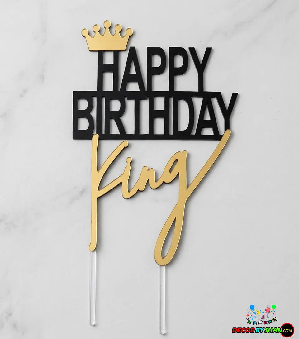 Birthday King/Queen Cake Toppers