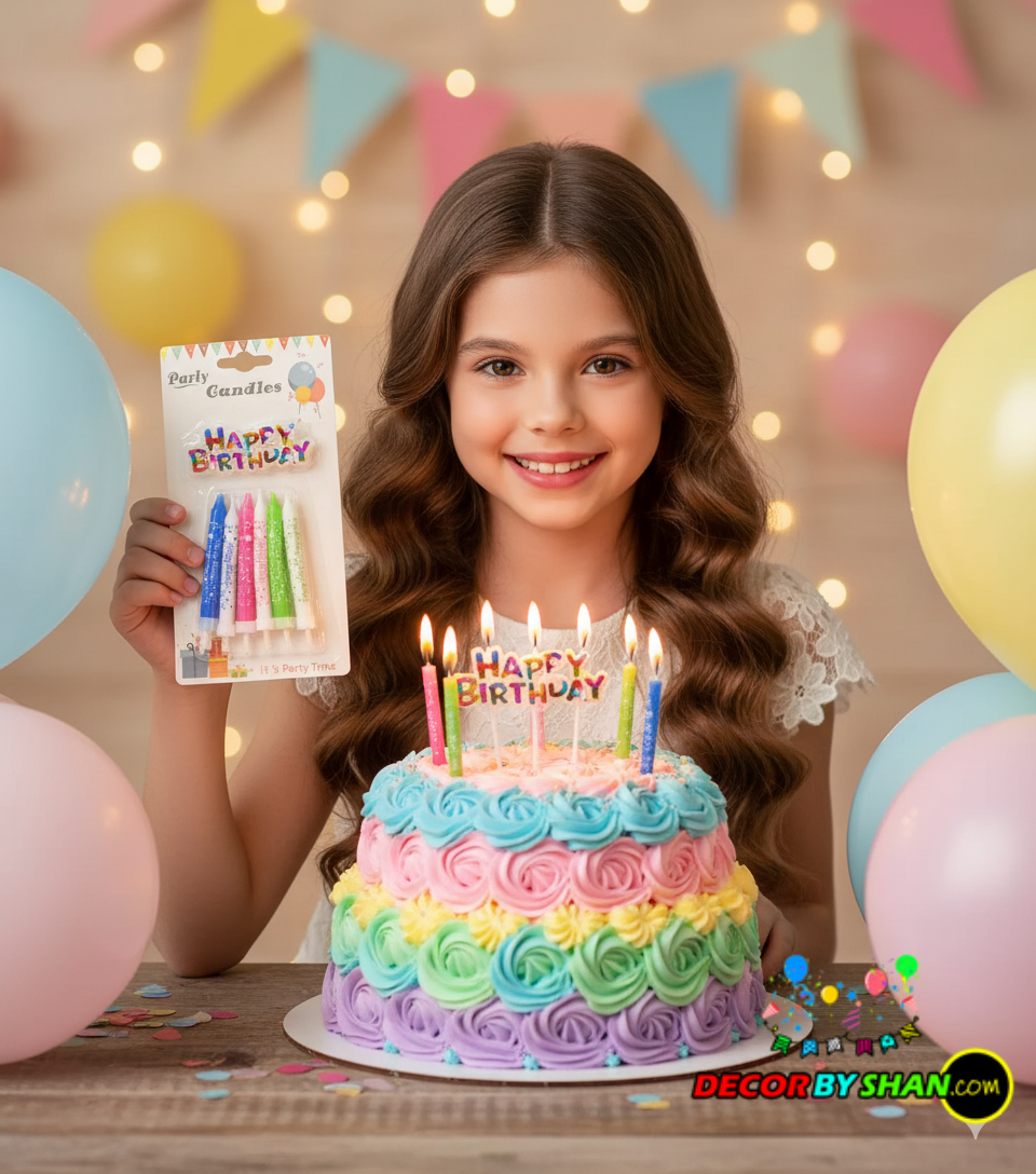HB plastic Stand Churri Candles Big 12pcs