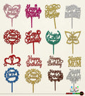 Happy Birthday Cake Topper Glitter