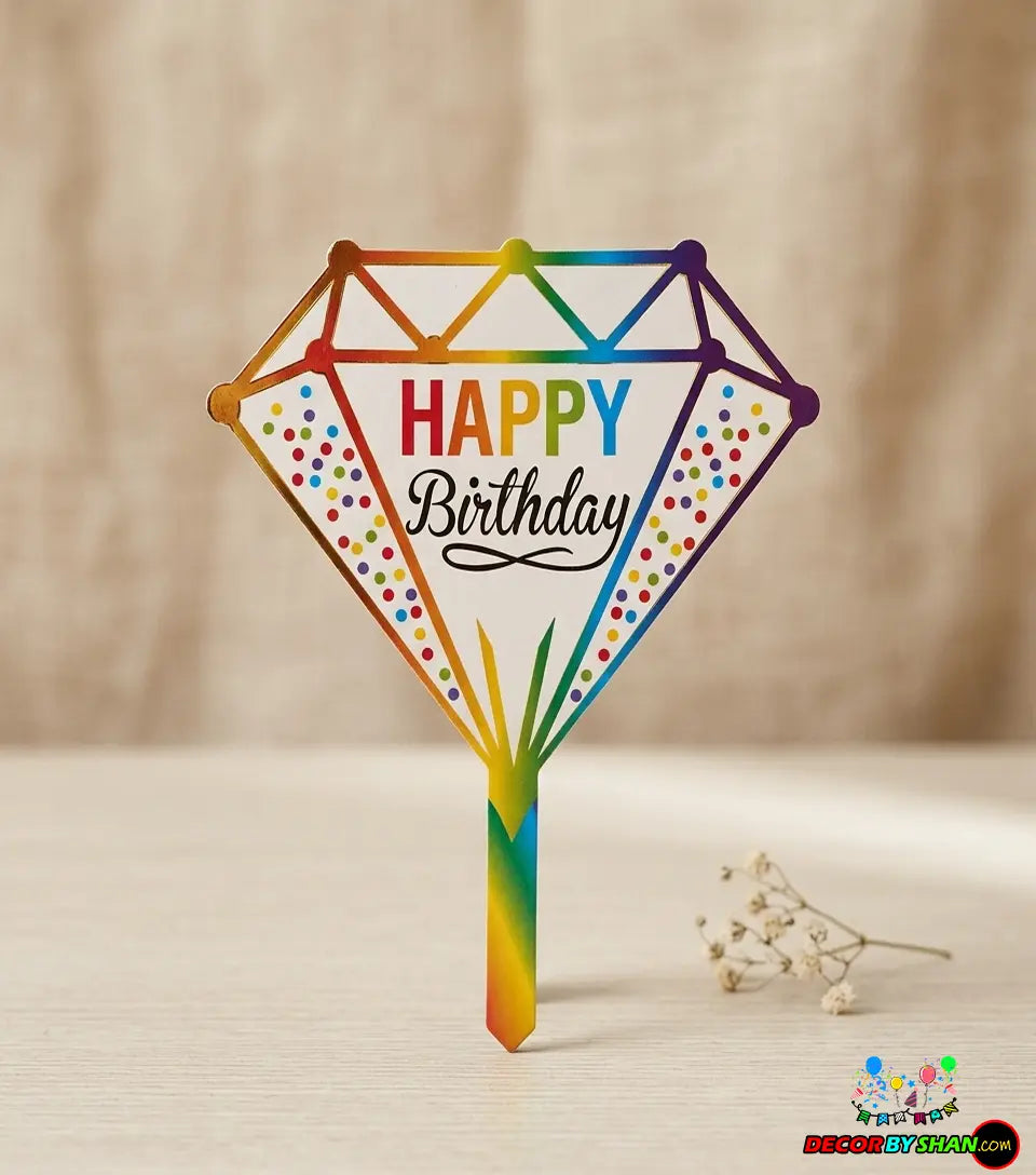 Happy Birthday Cake Topper
