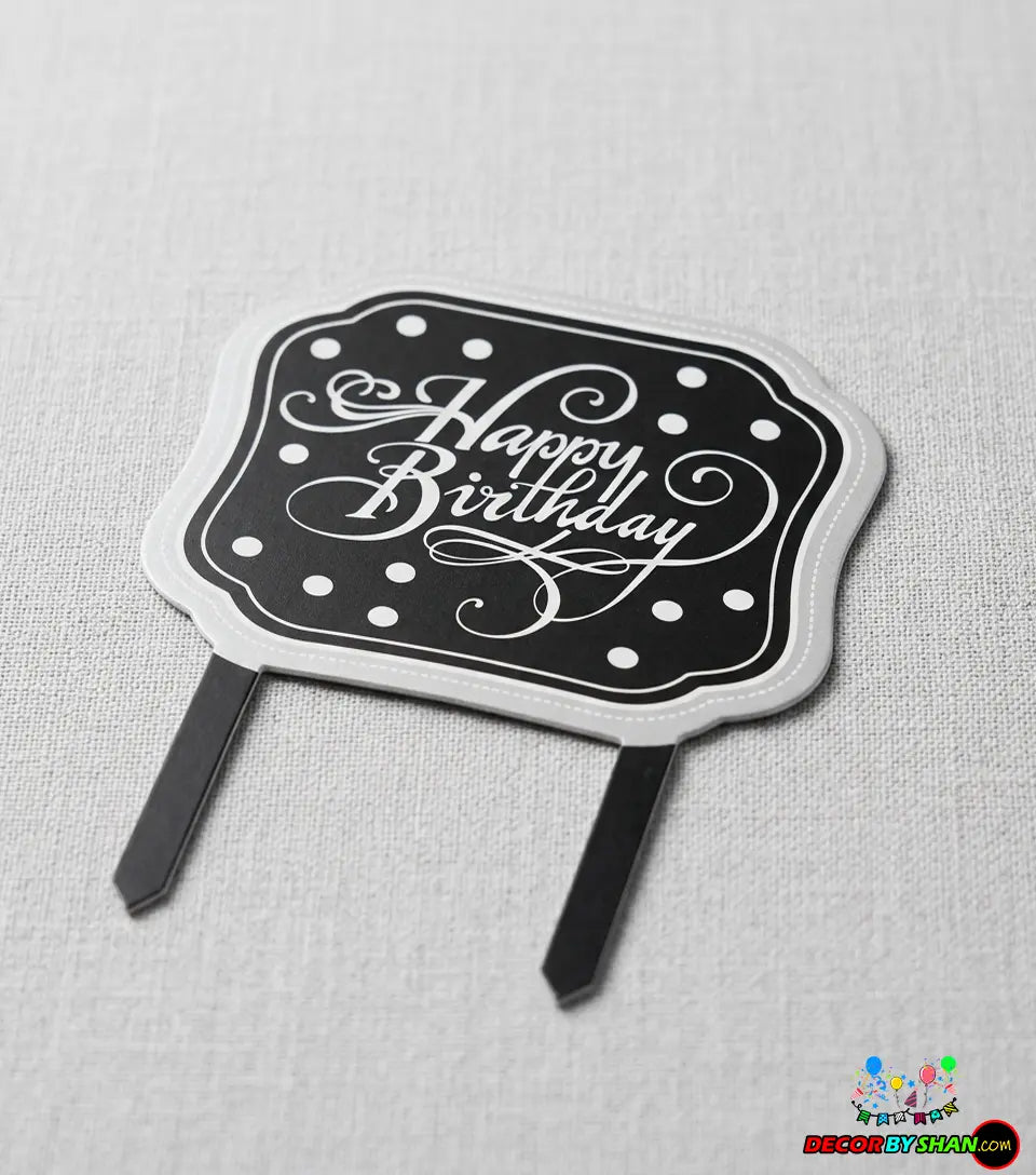Happy Birthday Cake Topper