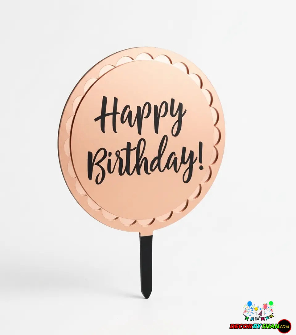 Happy Birthday Cake Topper