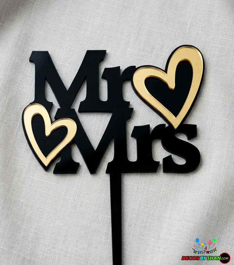 Mr/Mrs Cake Topper