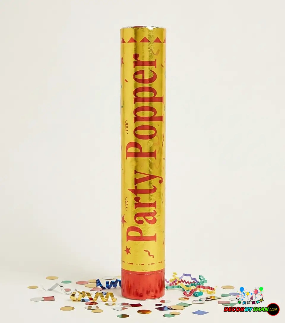 Party Poppers 20cm Golden