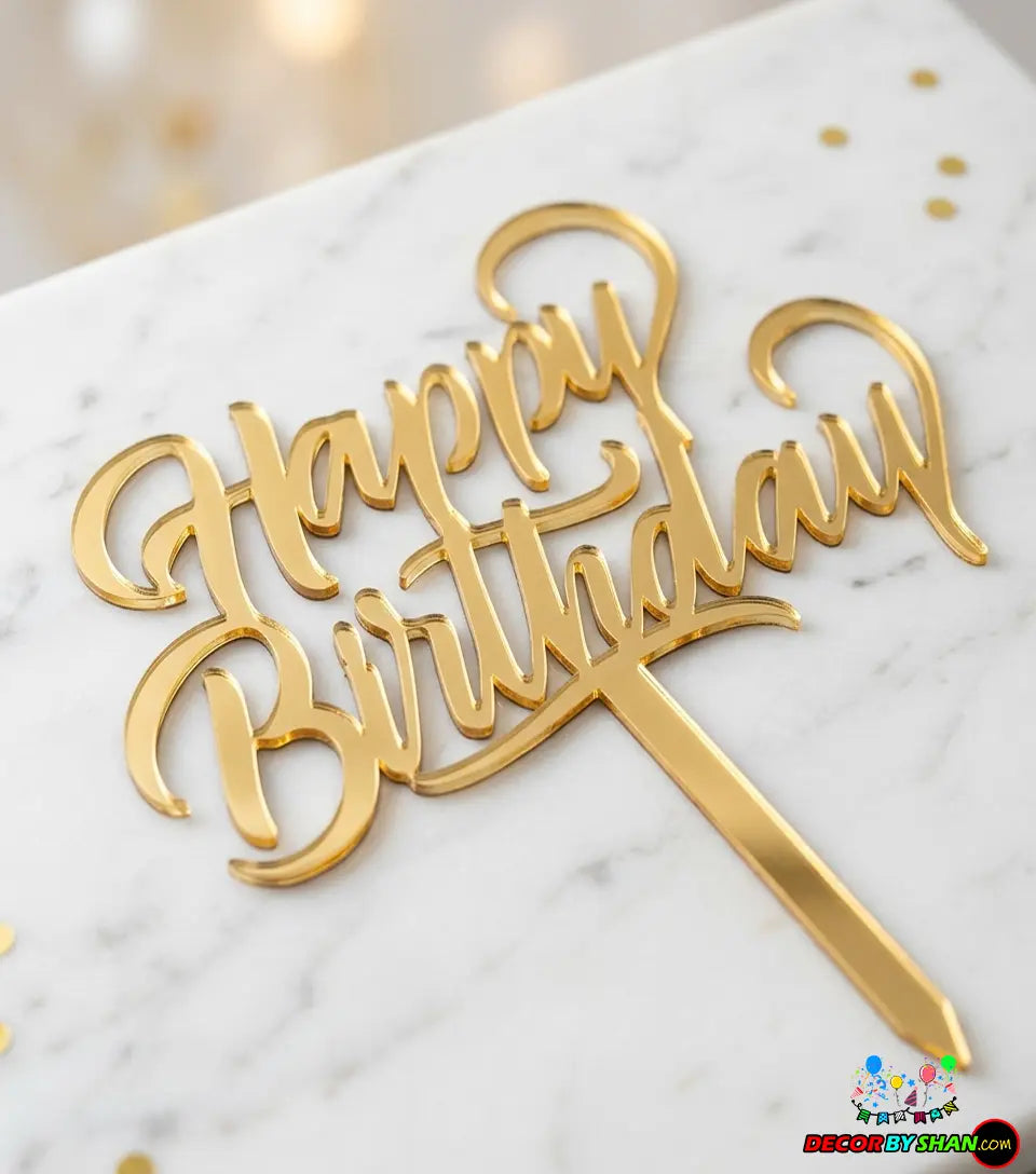 Happy Bithday Cake Toppers