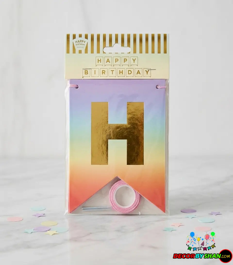 Birthday Letter Banner