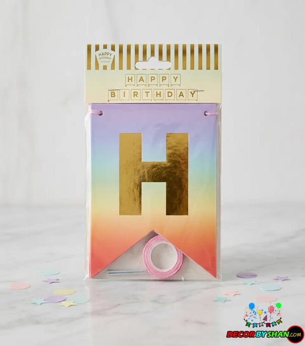 Birthday Letter Banner