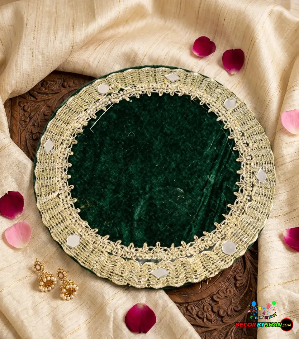 Mehndi Thaal Welvet Gol 12″ 1Pcs/Pack