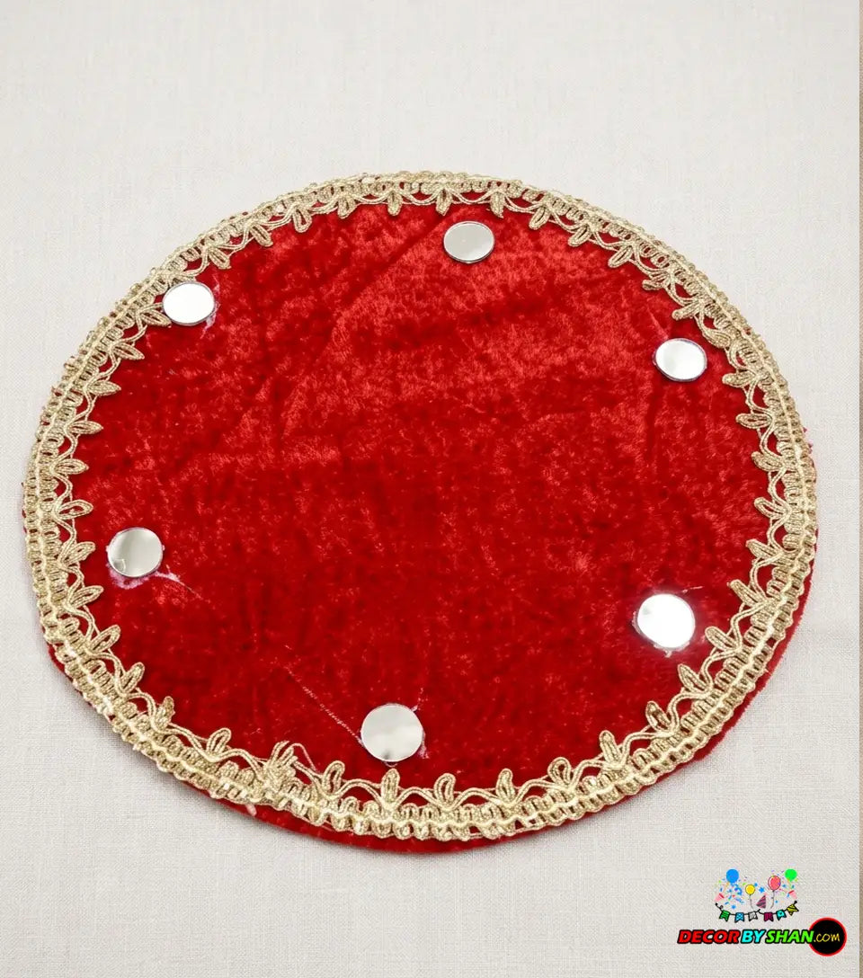 Mehndi Thaal Welvet Gol 9″ 1Pcs/Pack