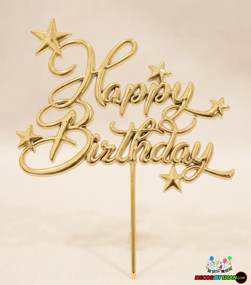 Happy Birthday Cake Topper
