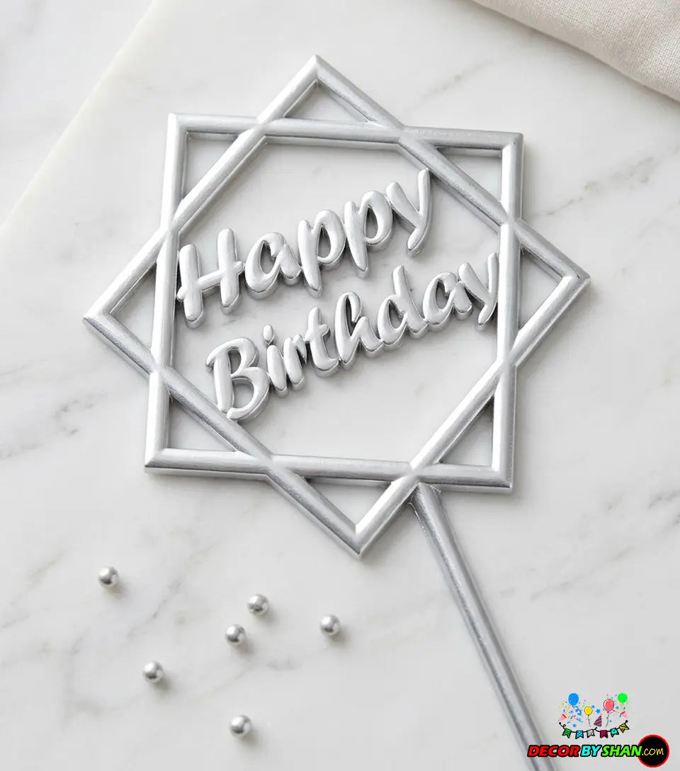 Happy Birthday Cake Topper