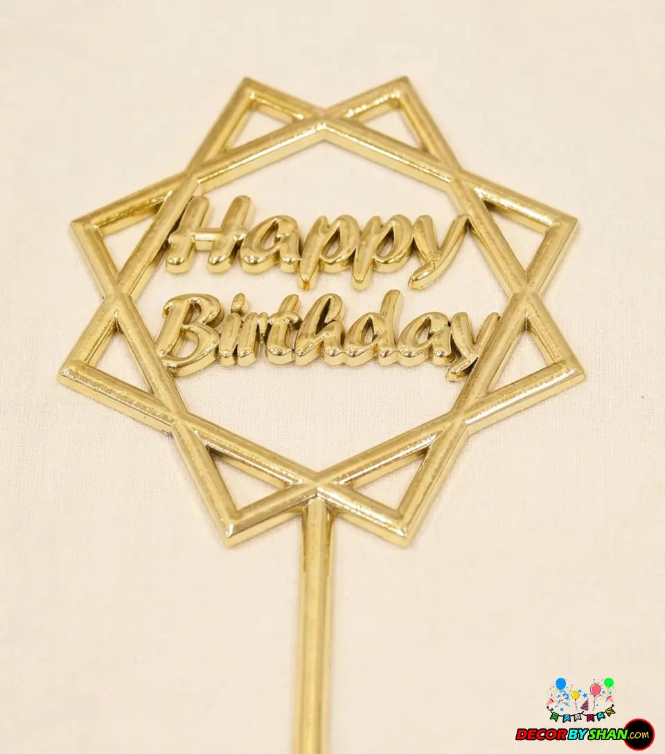 Happy Birthday Cake Topper