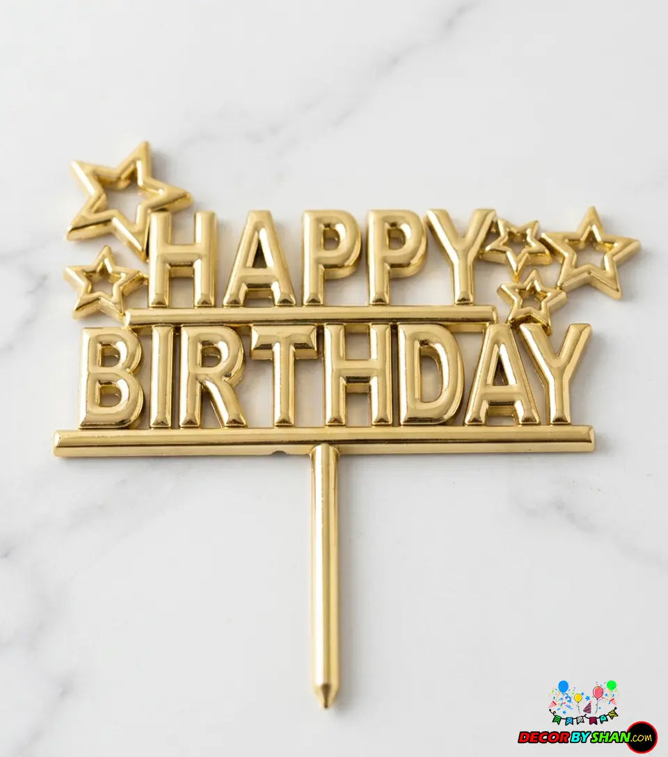 Happy Birthday Cake Topper