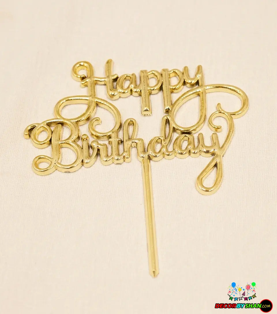 Happy Birthday Cake Topper