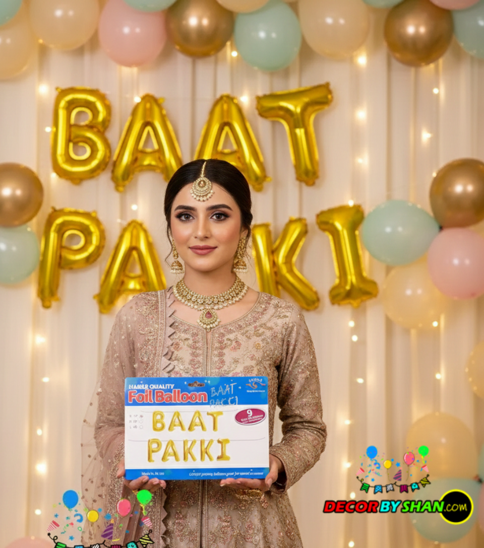 Baat Pakki Foil Balloons Set