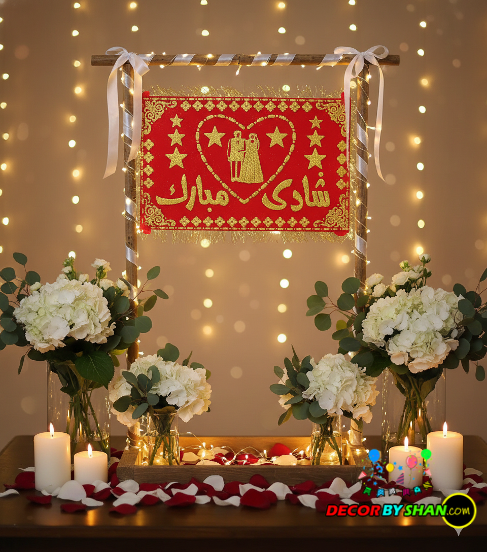 Shaadi Mubarak Velvet Banner