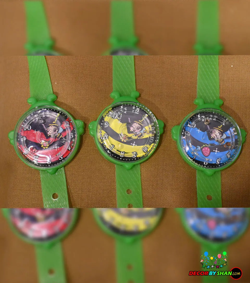 Kids' Fun Bumblebee Wristwatch – Vibrant Green Strap & Playful Design