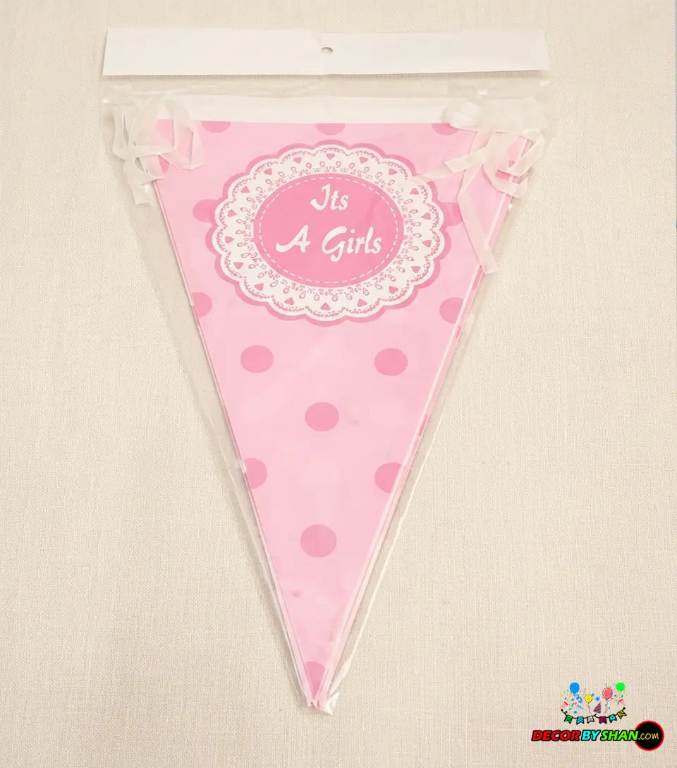 It’s a Boy/Girl Bunting 12PC/Pkt