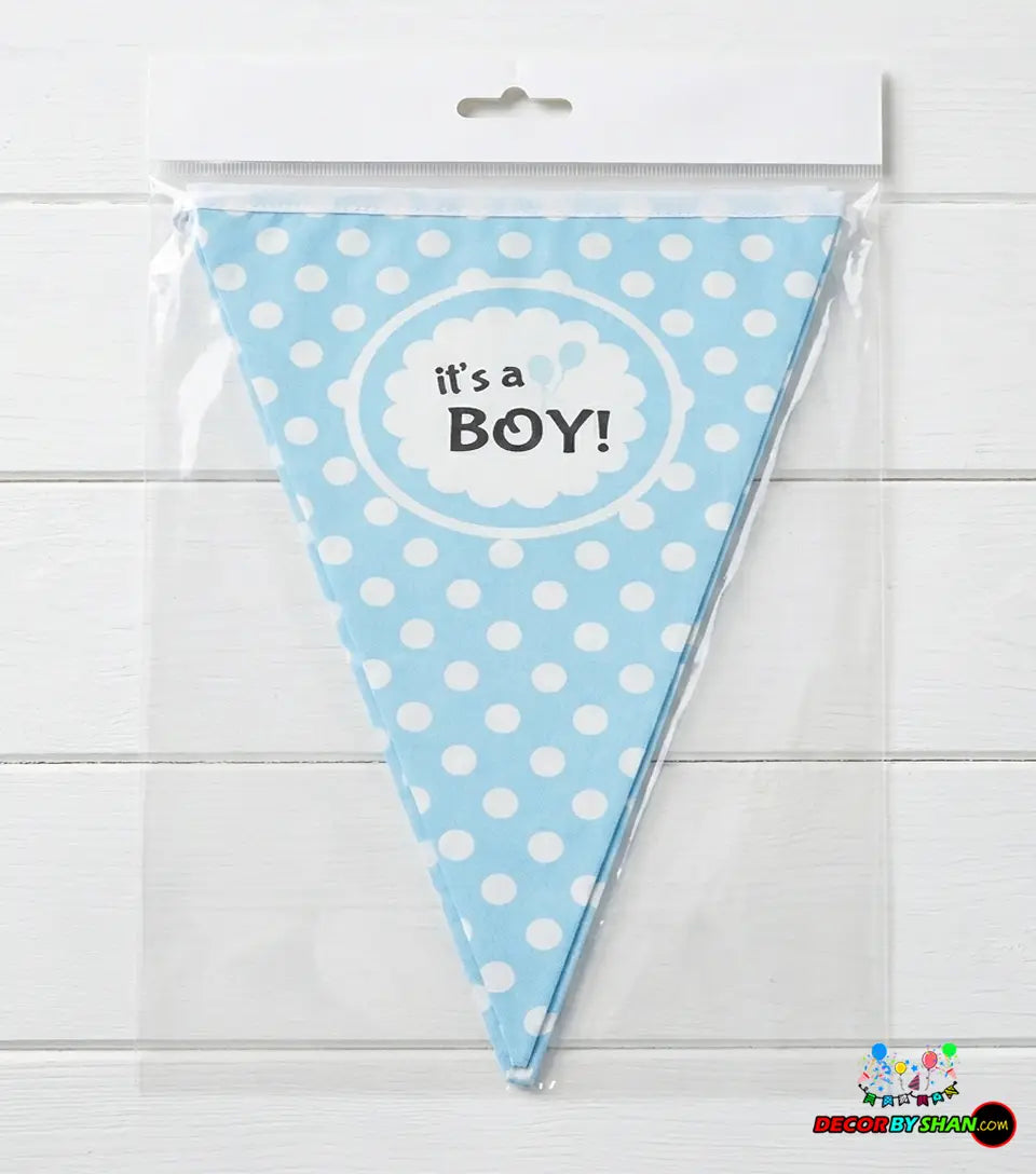 It’s a Boy/Girl Bunting 12PC/Pkt