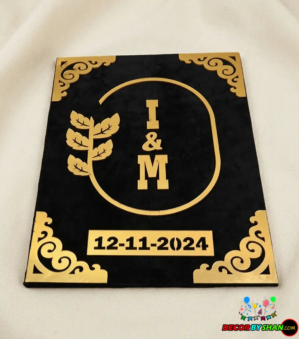 Customise Nikah Thumb Plates Album A3