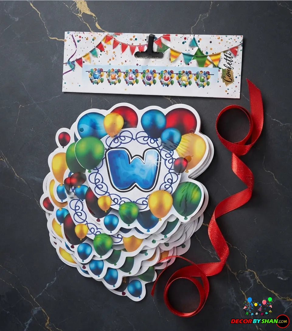 Happy Birthday Letter Banner