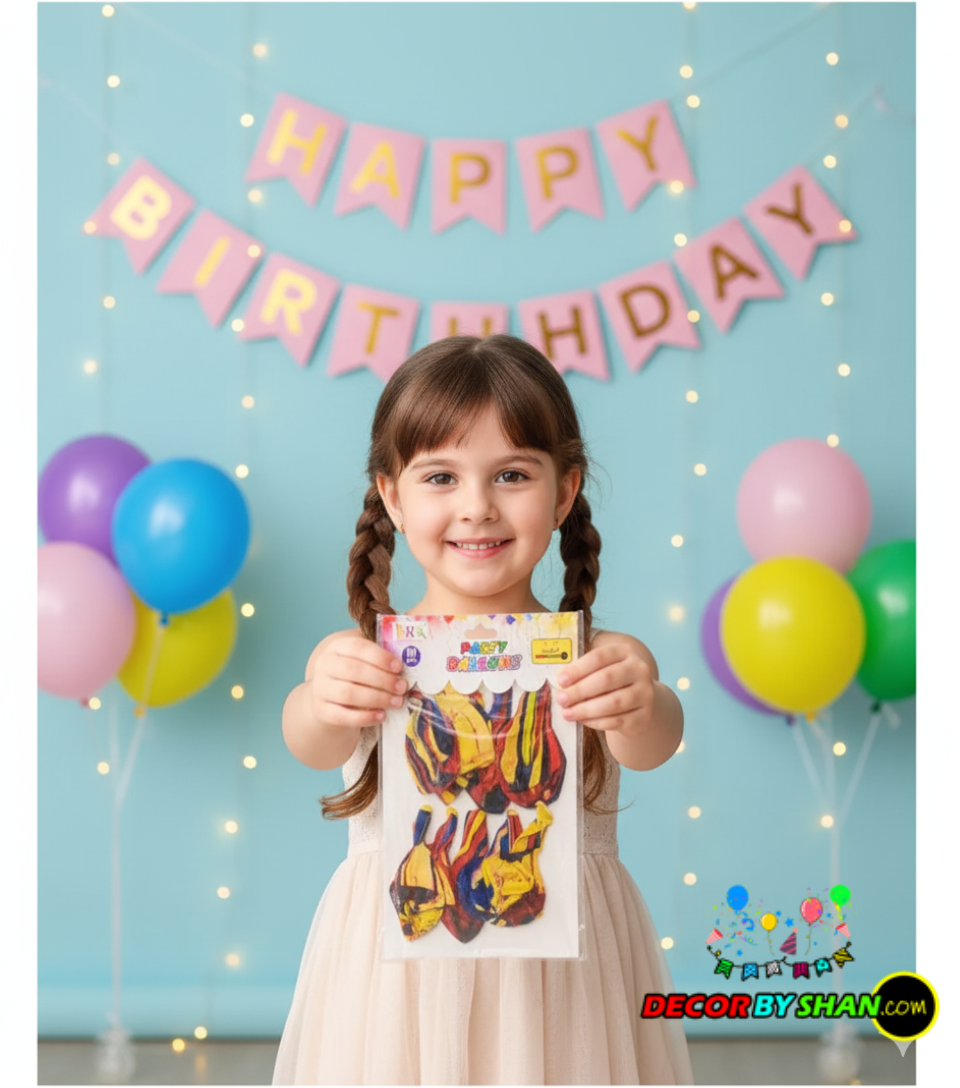 Balloons: Marble Baloon Card 10pcs/pack