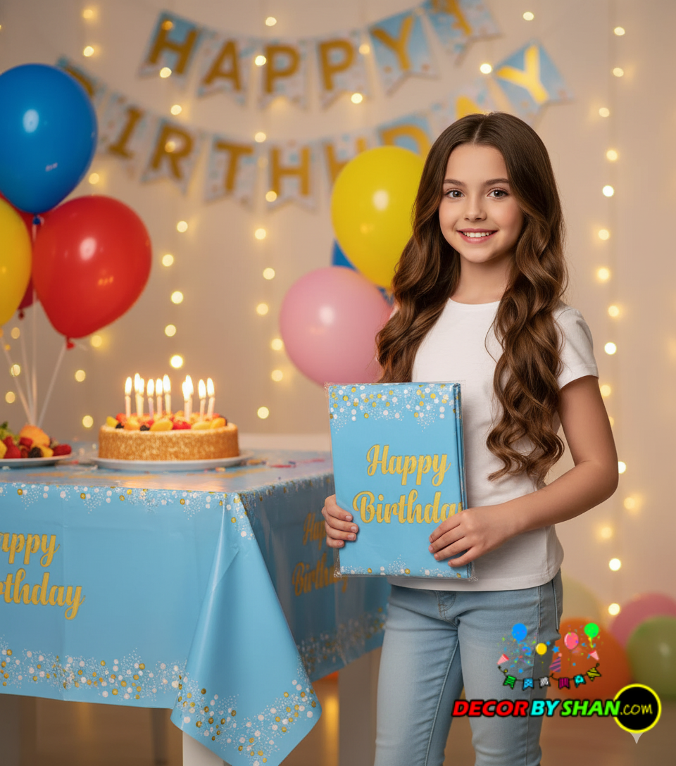 Birthday Cake Table Cover