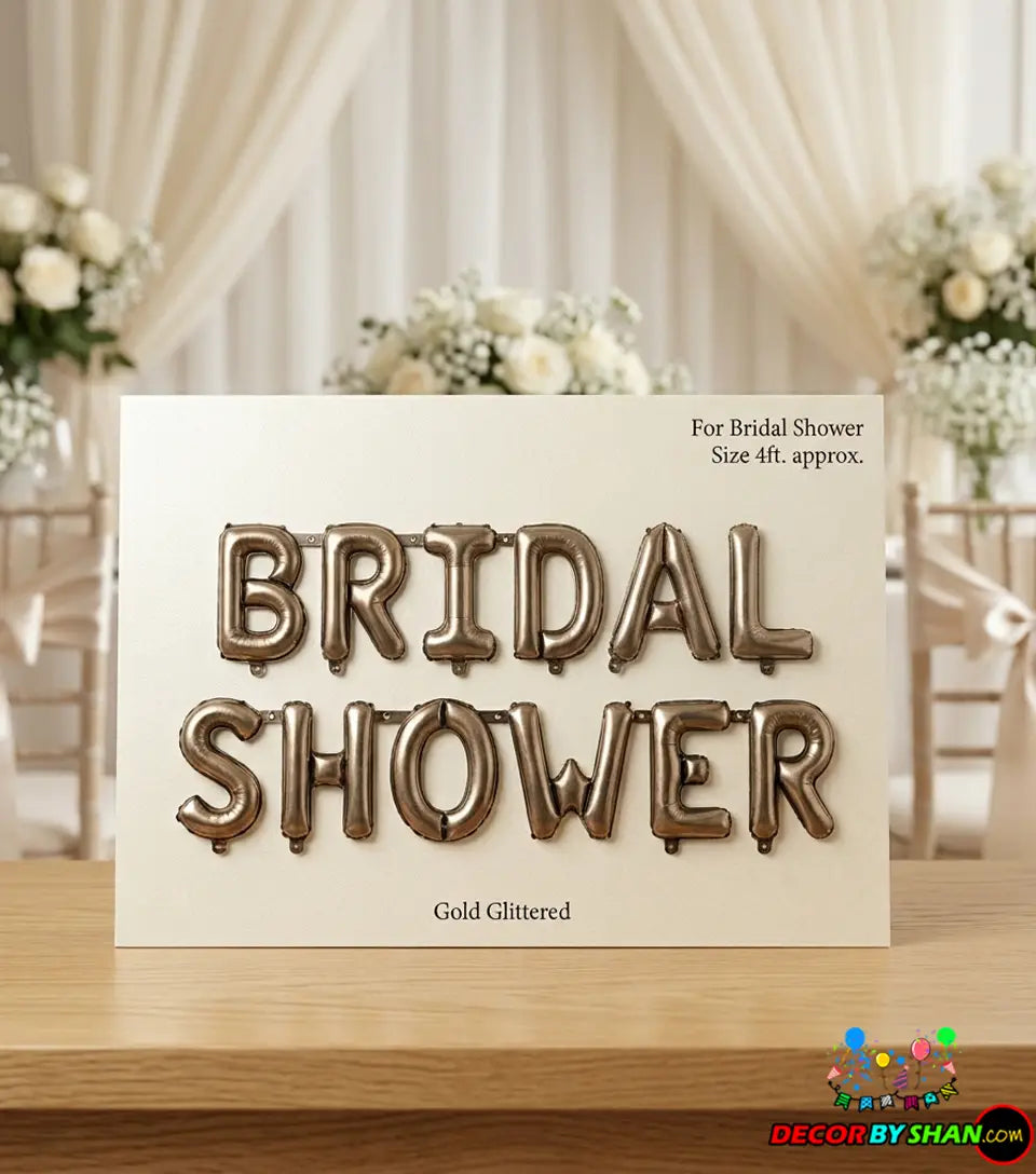 Bridle Shower set Foil Balloons